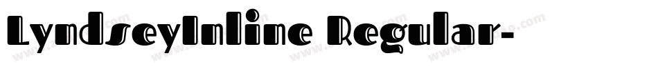 LyndseyInline Regular字体转换